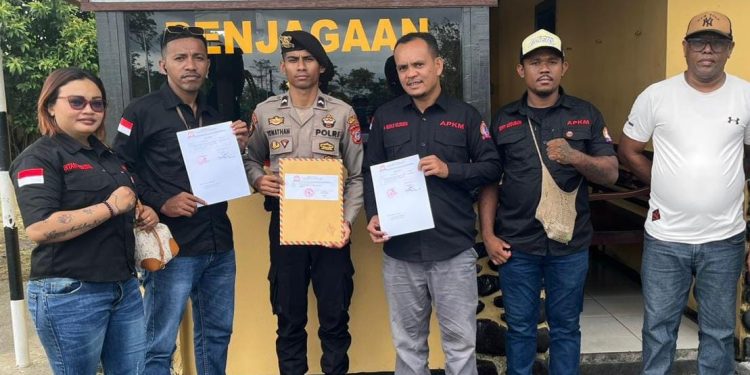 Diduga Sebarkan Berita Bohong, YK dan DT Diadukan APKM ke Polres Mimika