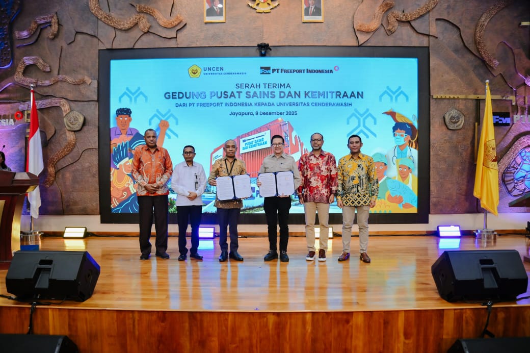 PTFI Serahkan Gedung Sains & Kemitraan UNCEN, Perkuat Riset & Pembelajaran di Papua