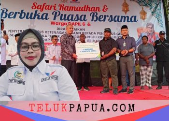 Anggota DPRK Mimika Hj. Rampeani Rachman Berikan 1.000 Kartu BPJS Ketenagakerjaan Bagi Warga Mimika