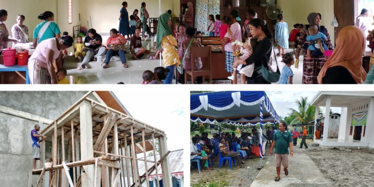 Rp464 Juta Lebih Dana Desa Digunakan Bangun Gedung Serbaguna Kampung Naena Muktipura