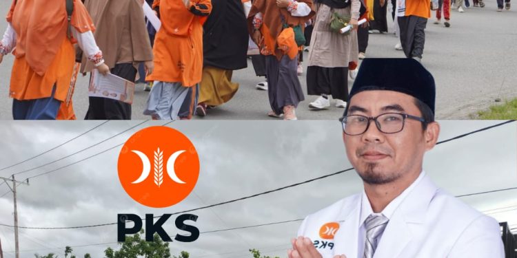 PKS Mimika Gelar Long March Sambut Ramadan, Mengajak Warga Meraih Derajat Taqwa