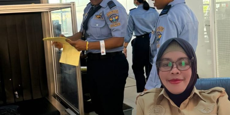 Anggota DPRK Mimika Hj.Rampeani Merasa Bangga, Putra-Putri Papua Sudah Bekerja di Bandara Mozes Kilangin