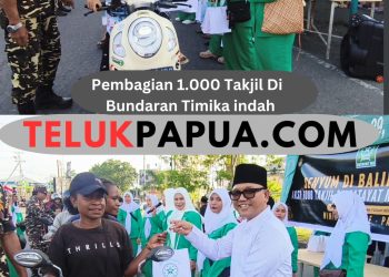 PW Fatayat NU Papua Tengah Bagi 1.000 Paket Takjil Serentak di Tiga Kabupaten