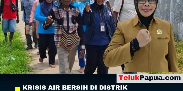 Atasi Krisis Air Bersih di Fanamo-Omawita, Anggota DPRK Mimika Hj. Rampeani Rachman Langsung Bangun Sumur Bor