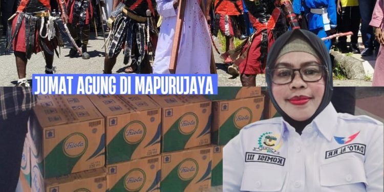 Srikandi Perindo Mimika Bagikan Ratusan Karton Air Minum, Wujud Nyata Toleransi dan Harmoni di Perayaan Paskah 2026