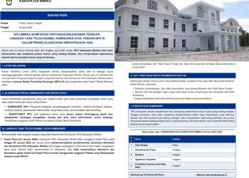 Buntut Dugaan Penyelewengan Dana Hibah Rp28 Miliar, KPU Mimika Rekomendasikan Pemberhentian Sekretaris dan Bendahara