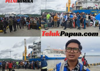 Lonjakan Arus Penumpang KM Tatamailau di Pelabuhan Pomako, Pelni Desak Pemkab Mimika Benahi Fasilitas Terminal