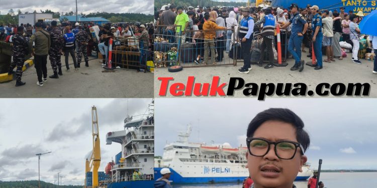 Lonjakan Arus Penumpang KM Tatamailau di Pelabuhan Pomako, Pelni Desak Pemkab Mimika Benahi Fasilitas Terminal