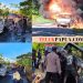 Mobil Pick Up Bermuatan 17 Jerigen BBM Hangus Terbakar di Kampung Hiripau, Sopir Mengalami Luka Bakar