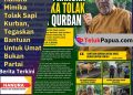 Ketua Hanura Mimika Tolak Pemberian Hewan Kurban ke Partai, Abah Saleh: Jangan Campur Aduk Politik dengan Agama