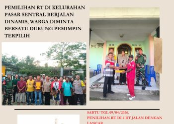 Pesta Demokrasi Pemilihan Enam Ketua RT di Kelurahan Pasar Sentral Berlangsung Kondusif