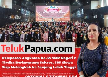 385 Siswa SMP Negeri 2 Timika Diserahkan Kembali ke Orang Tua, Kepala Sekolah Ajak Siswa Terus Mengejar Cita-cita