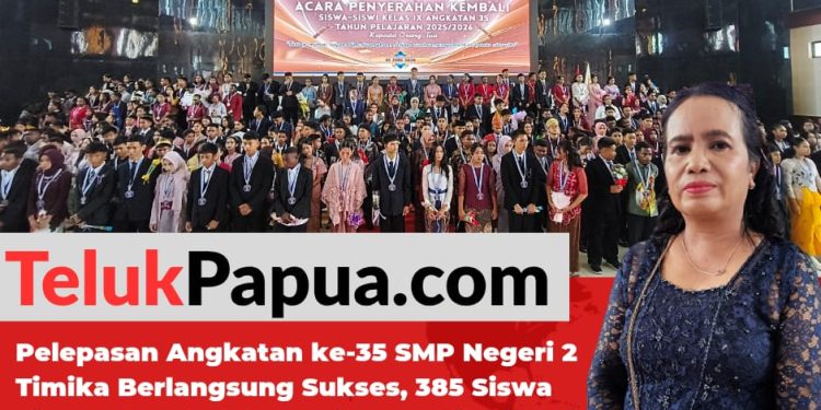 385 Siswa SMP Negeri 2 Timika Diserahkan Kembali ke Orang Tua, Kepala Sekolah Ajak Siswa Terus Mengejar Cita-cita